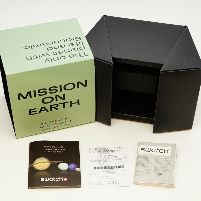 Swatch x Omega 地球任務 SO33G100 海軍藍錶盤男士腕錶-1