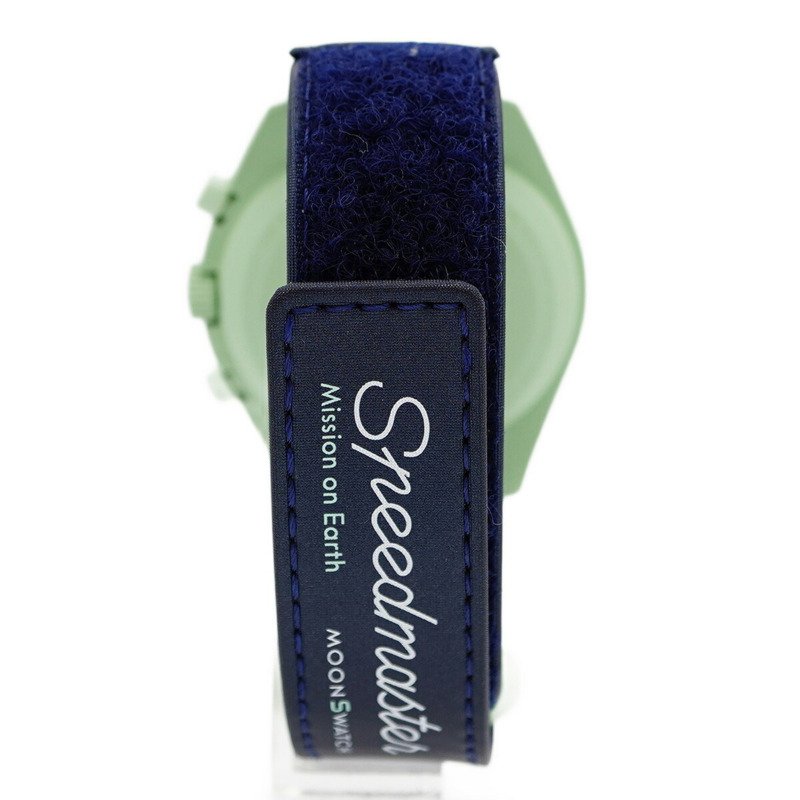 Swatch x Omega 地球任務 SO33G100 海軍藍錶盤男士腕錶-7