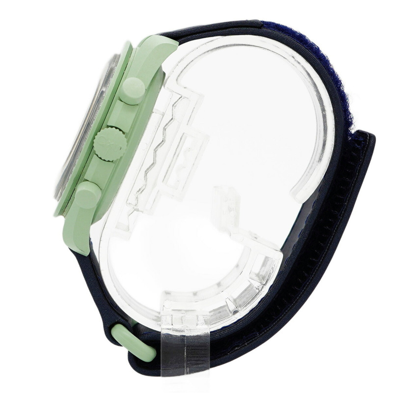 Swatch x Omega 地球任務 SO33G100 海軍藍錶盤男士腕錶-8