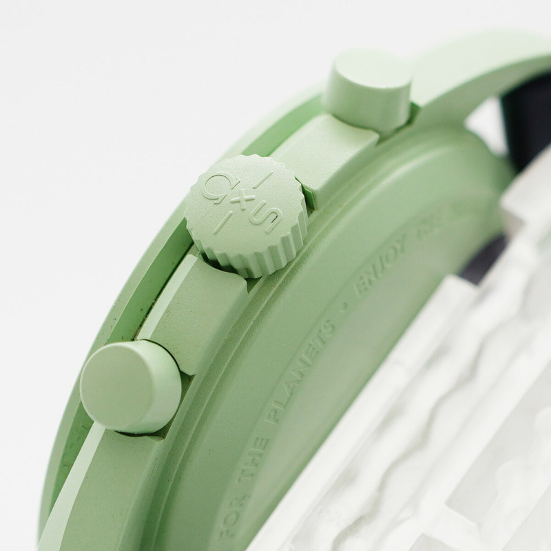 Swatch x Omega 地球任務 SO33G100 海軍藍錶盤男士腕錶-10