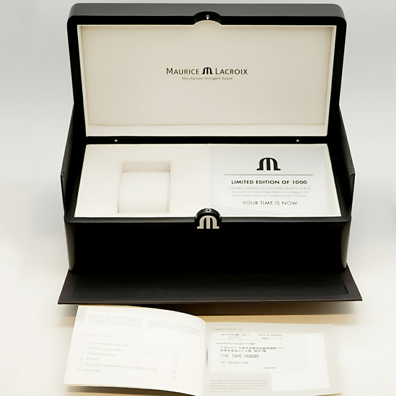 Maurice Lacroix Aicon AI1018-PVB01-337-1 黑色錶盤男士腕錶-1