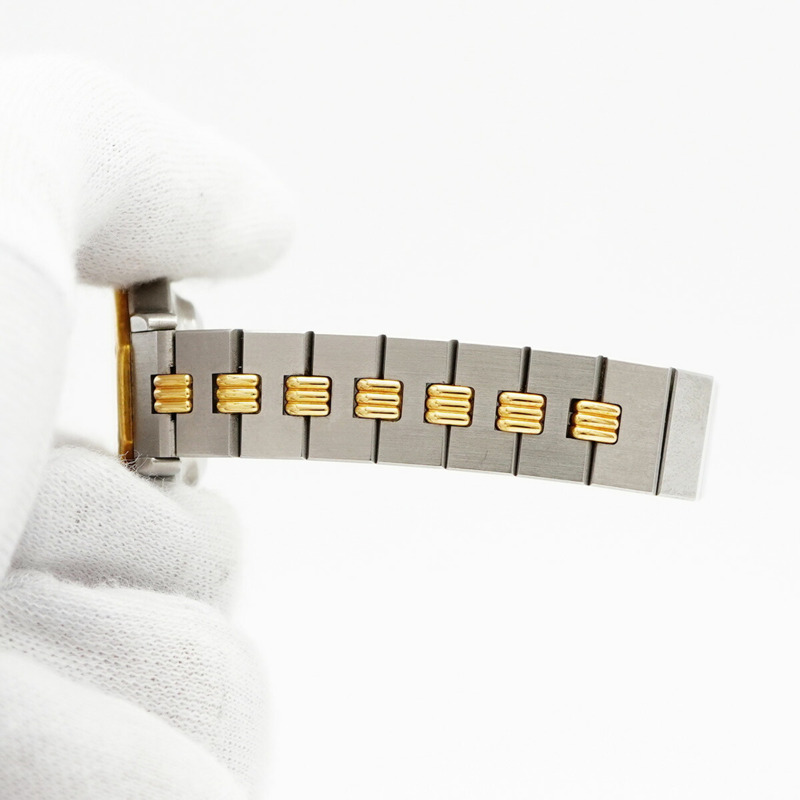 卡地亞 Santos 八角形 Godron 手鐲白色錶盤女士腕錶-6