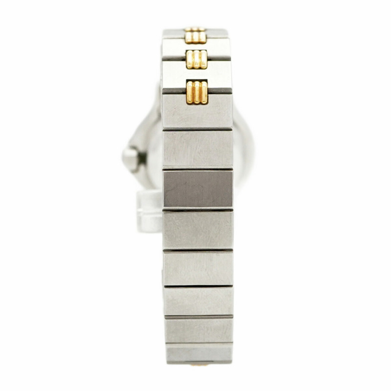 卡地亞 Santos 八角形 Godron 手鐲白色錶盤女士腕錶-8