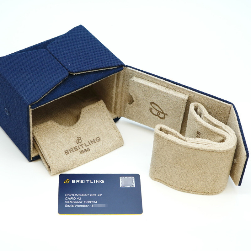 百年靈 Chronomat EB0134 男士腕錶，灰色錶盤-1