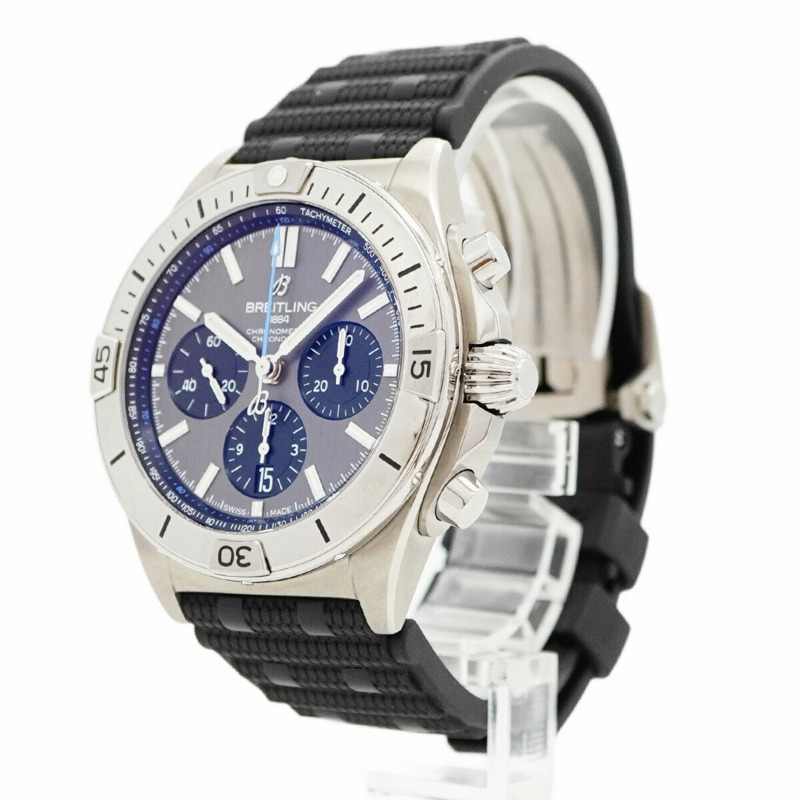 百年靈 Chronomat EB0134 男士腕錶，灰色錶盤-2