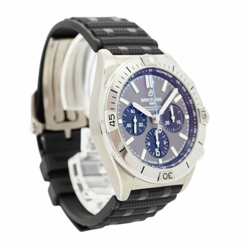 百年靈 Chronomat EB0134 男士腕錶，灰色錶盤-3