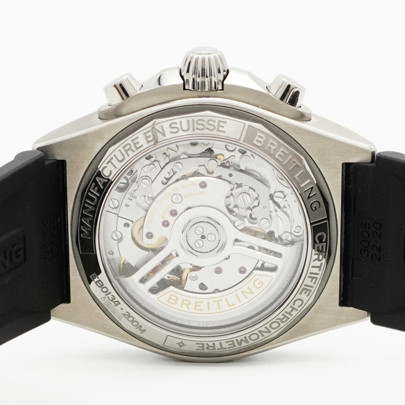 百年靈 Chronomat EB0134 男士腕錶，灰色錶盤-5