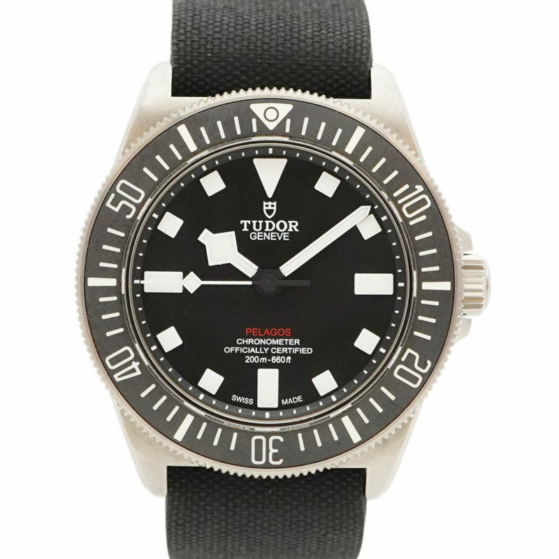 帝舵 Pelagos 25717N 黑色錶盤男士腕錶-0