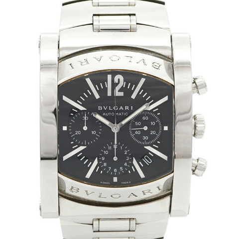 寶格麗 Assioma AA48SCH 男士腕錶，灰色錶盤