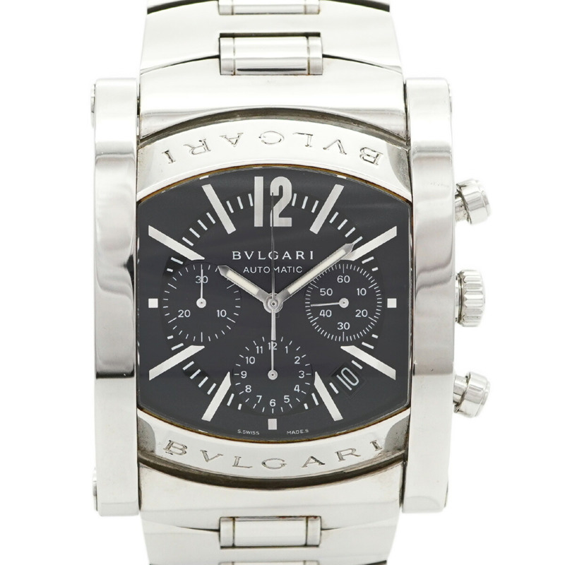 寶格麗 Assioma AA48SCH 男士腕錶，灰色錶盤-0