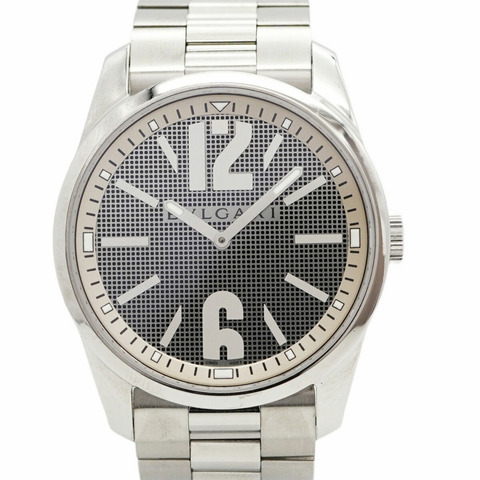 寶格麗 Solotempo ST42S 男士腕錶，灰色錶盤