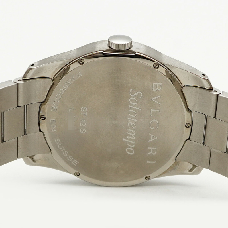 寶格麗 Solotempo ST42S 男士腕錶，灰色錶盤-4