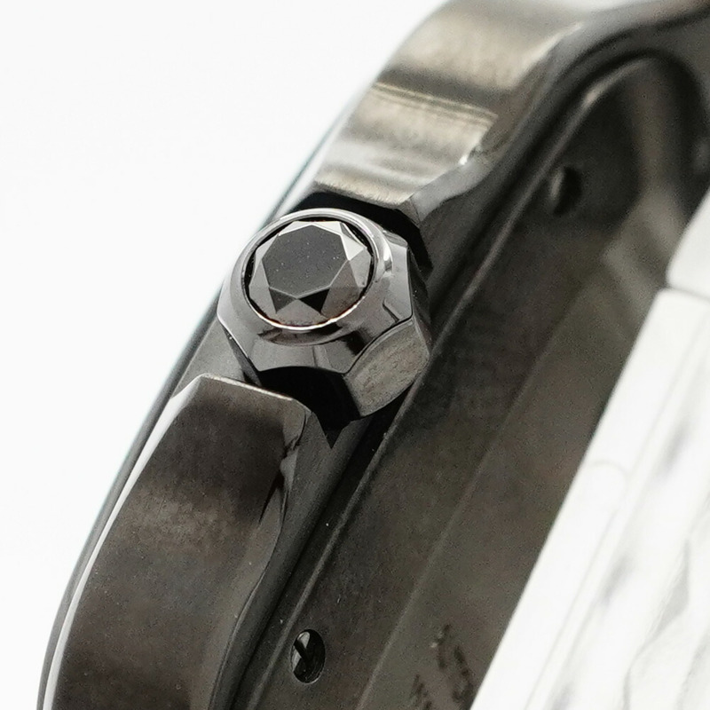 卡地亞 Santos LM WSSA0039 黑色錶盤男錶-8