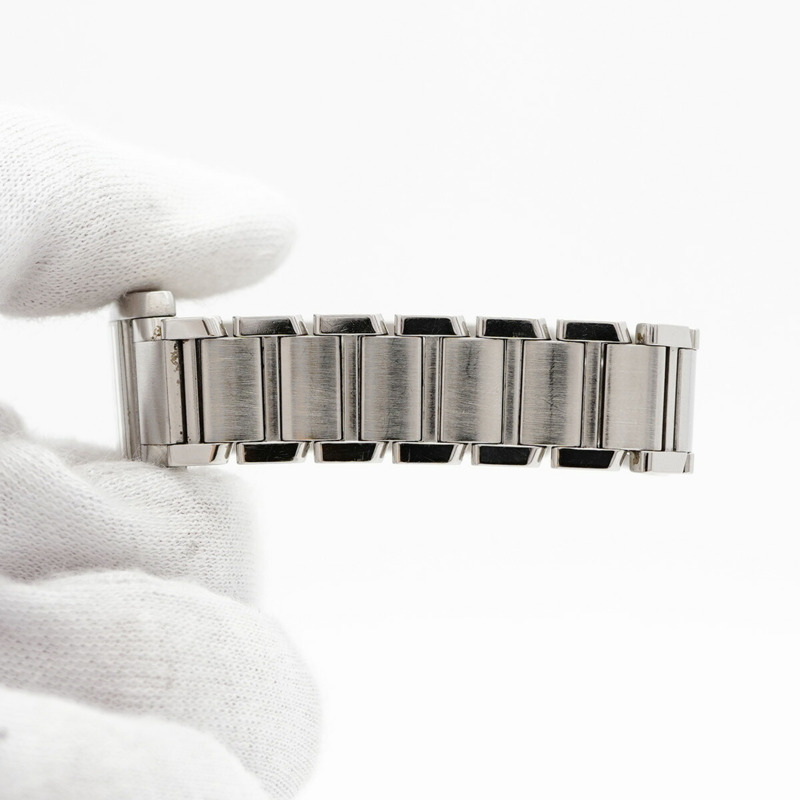 卡地亞 Tank Française SM W51008Q3 白色錶盤女錶-5