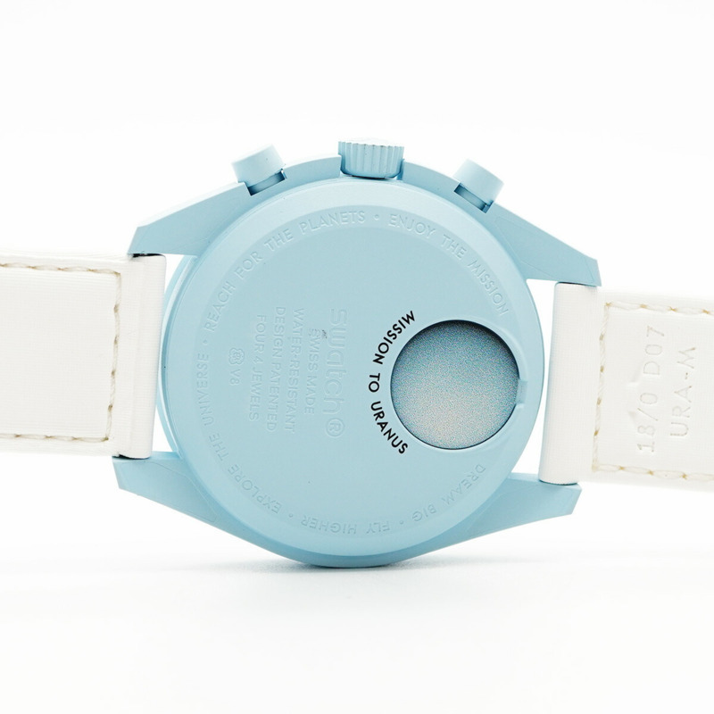 Swatch x Omega Mission Touranos SO33L100 藍色錶盤男士腕錶-4