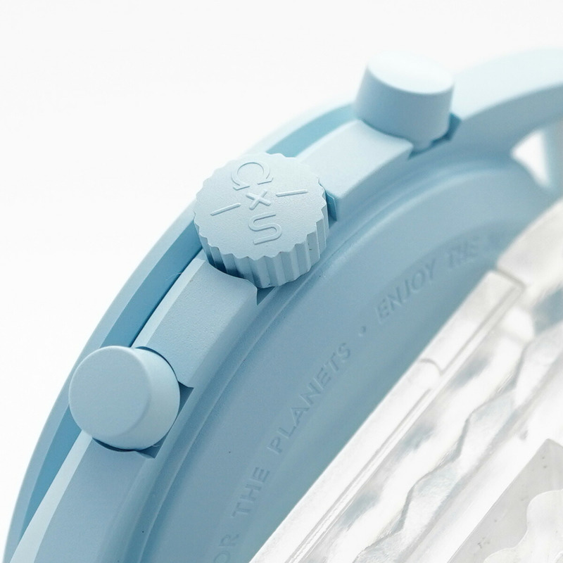 Swatch x Omega Mission Touranos SO33L100 藍色錶盤男士腕錶-9