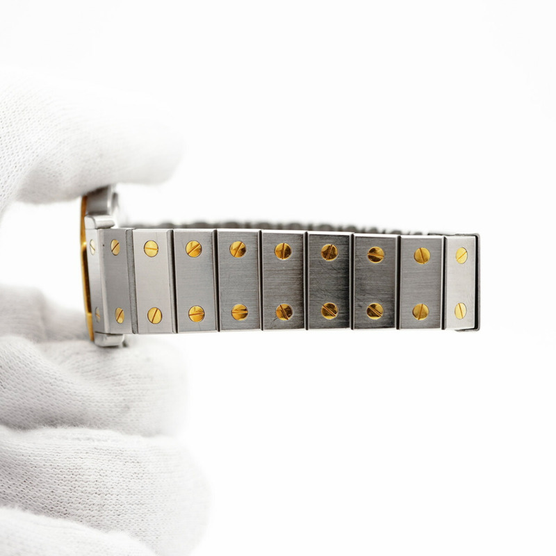 卡地亞 Santos Octagon W2001583 象牙色錶盤小姐腕錶-5