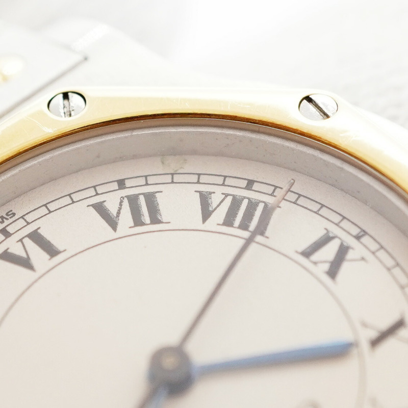 卡地亞 Santos Octagon W2001583 象牙色錶盤小姐腕錶-6