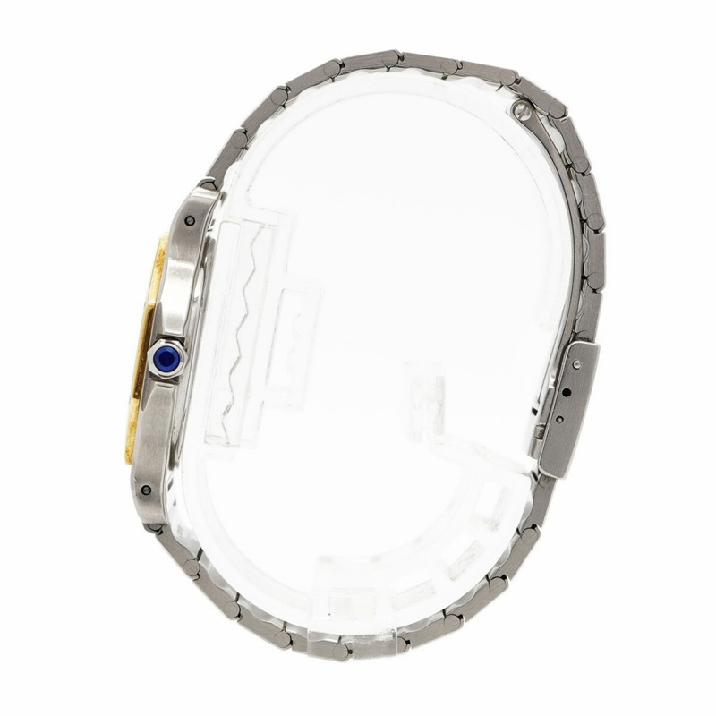 卡地亞 Santos Octagon W2001583 象牙色錶盤小姐腕錶-8