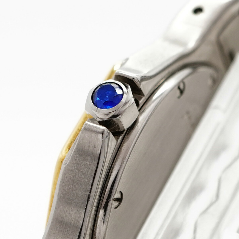 卡地亞 Santos Octagon W2001583 象牙色錶盤小姐腕錶-10