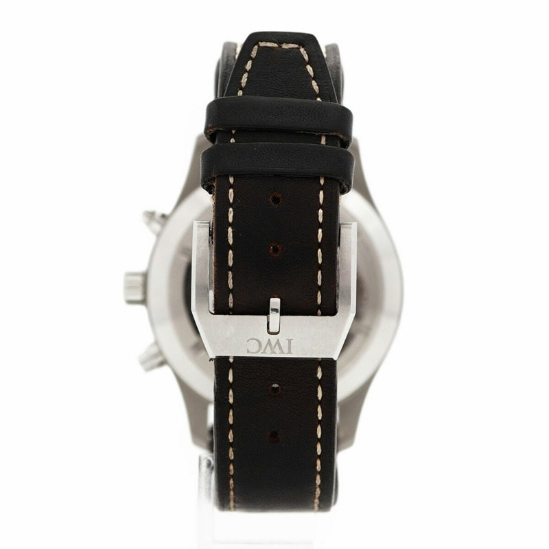 沙夫豪森IWC飛行員腕錶IW377706藍色錶盤男士腕錶-7