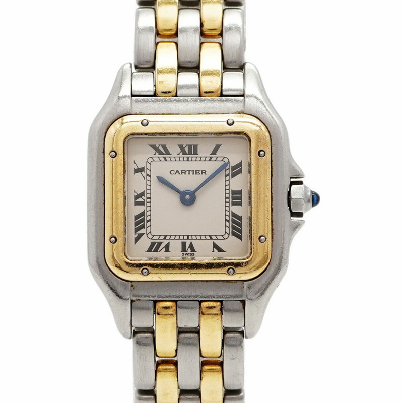 卡地亞 Panthere SM W25029B6 象牙色錶盤小姐腕錶-0