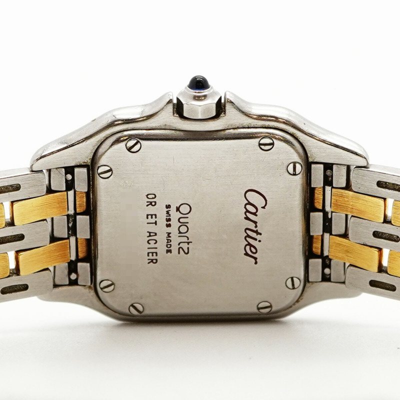 卡地亞 Panthere SM W25029B6 象牙色錶盤小姐腕錶-4