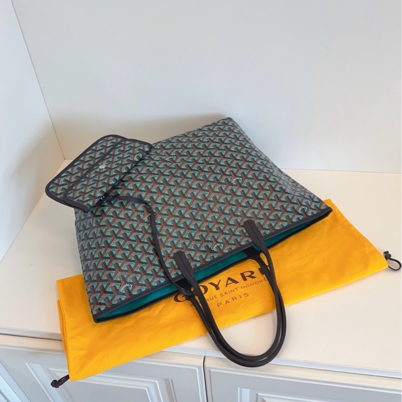 Goyard戈雅 波普綠Saint Louis Tote子母購物袋-2