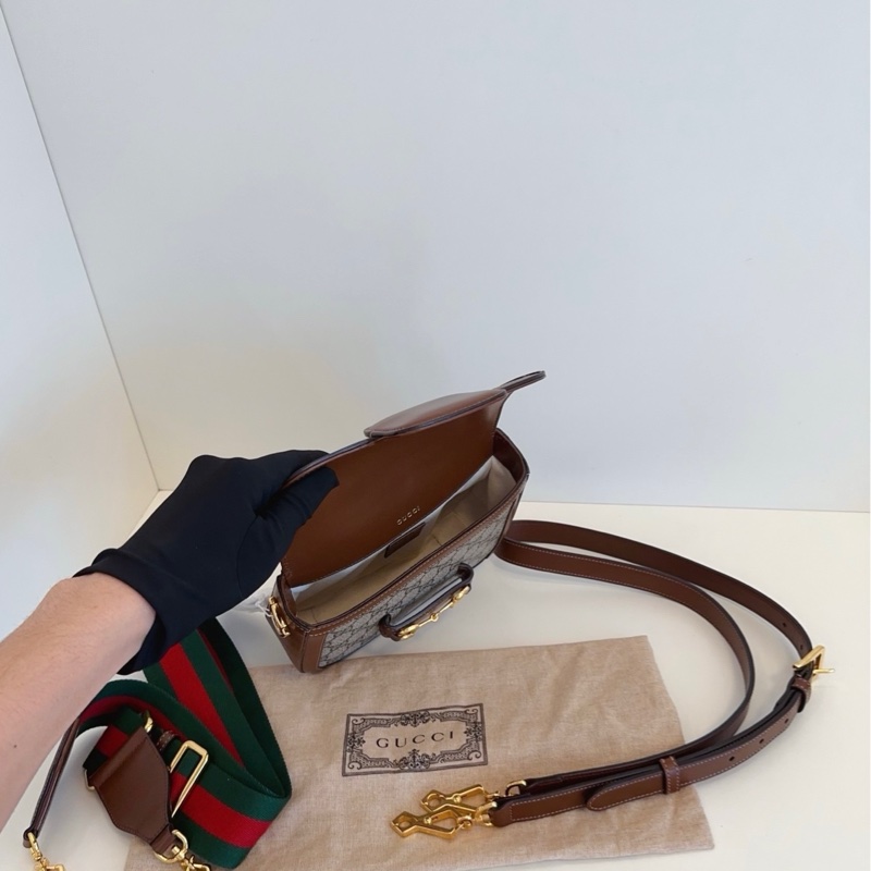 GUCCI 古馳 新款 馬銜扣1955 mini 迷你馬鞍包-3