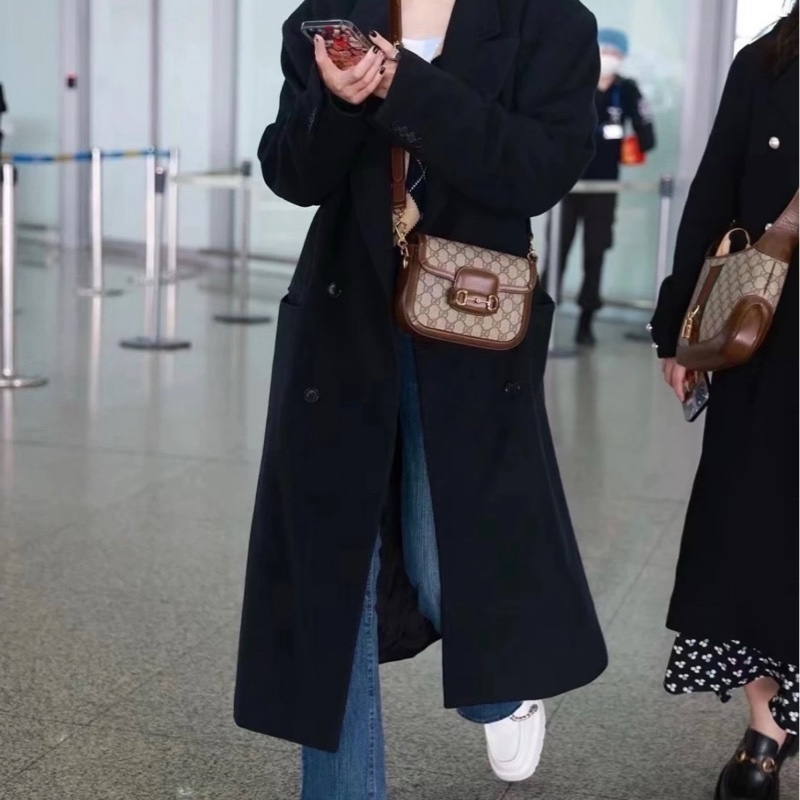 GUCCI 古馳 新款 馬銜扣1955 mini 迷你馬鞍包-4