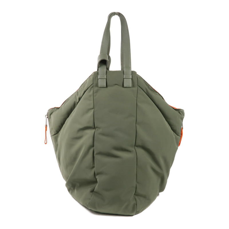 LOEWE 尼龍Hammock Reversible銀扣手挽肩背兩用袋-1