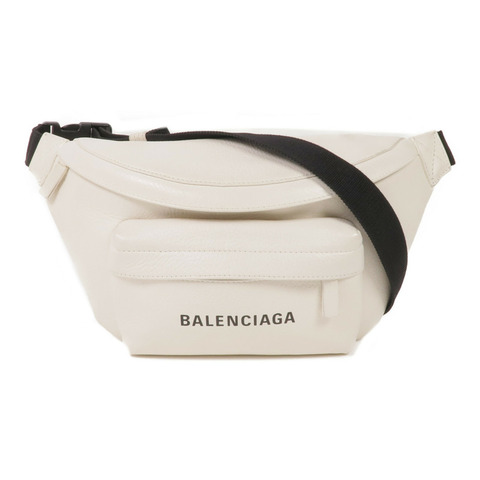 BALENCIAGA 牛皮皮革Waist Bag銀扣腰包