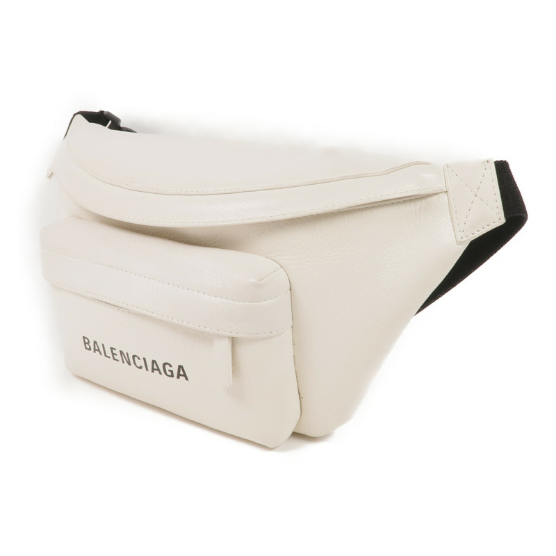 BALENCIAGA 牛皮皮革Waist Bag銀扣腰包-2