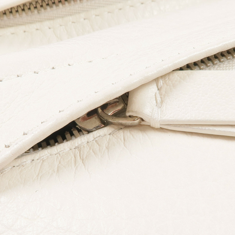 BALENCIAGA 牛皮皮革Waist Bag銀扣腰包-9