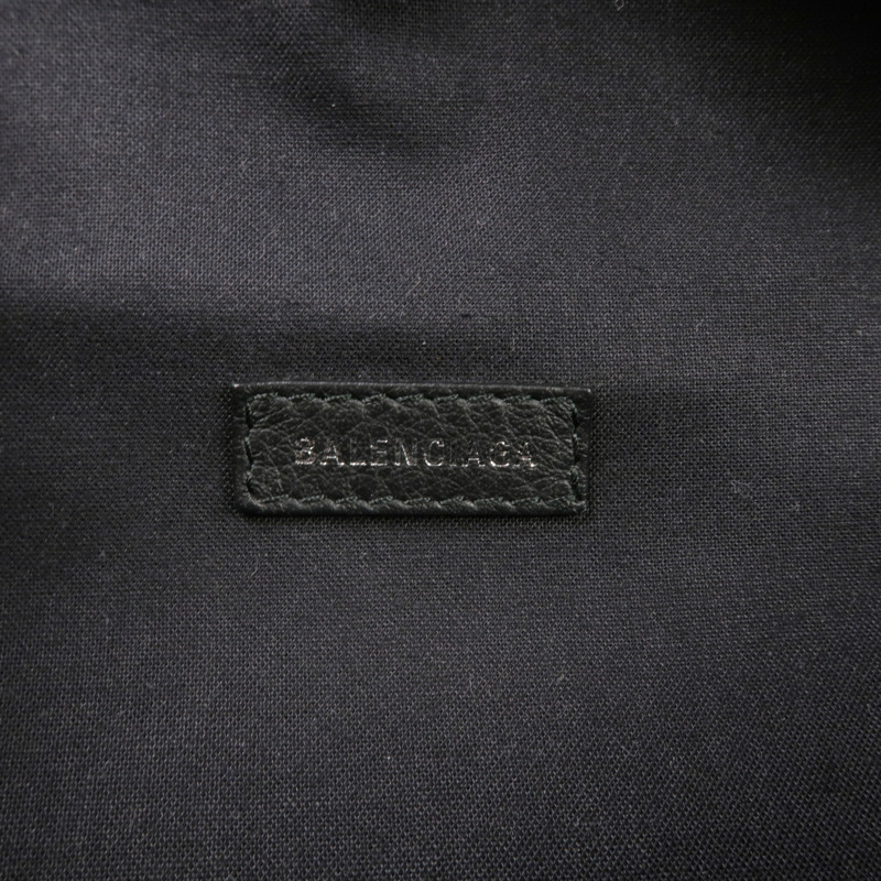 BALENCIAGA 牛皮皮革Waist Bag銀扣腰包-14