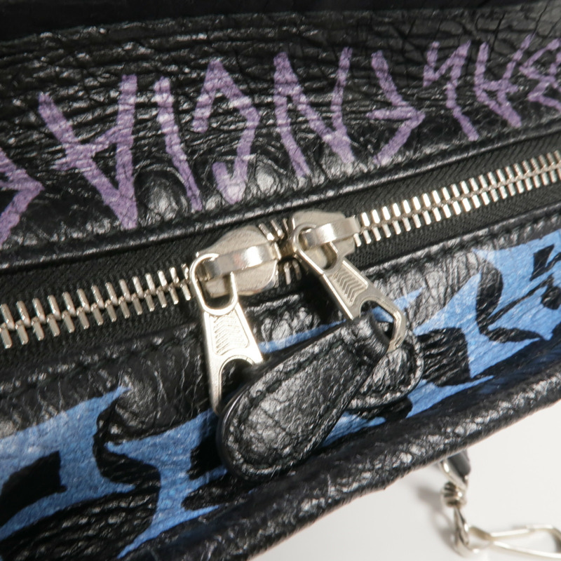 BALENCIAGA 牛皮皮革2 Way Shoulder銀扣手挽肩背兩用袋-7