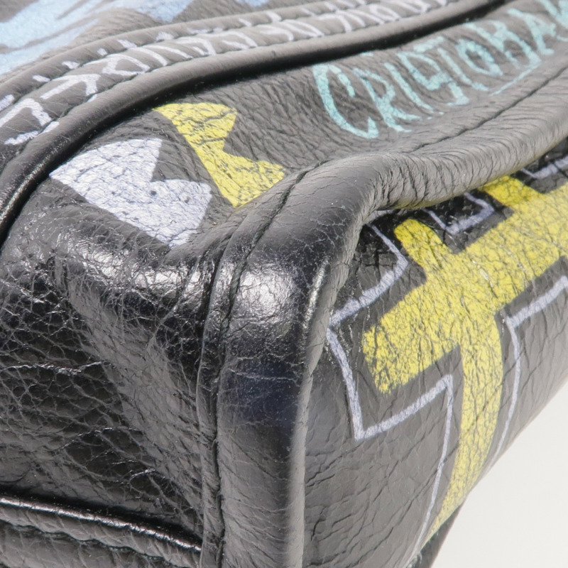 BALENCIAGA 牛皮皮革2 Way Shoulder銀扣手挽肩背兩用袋-11