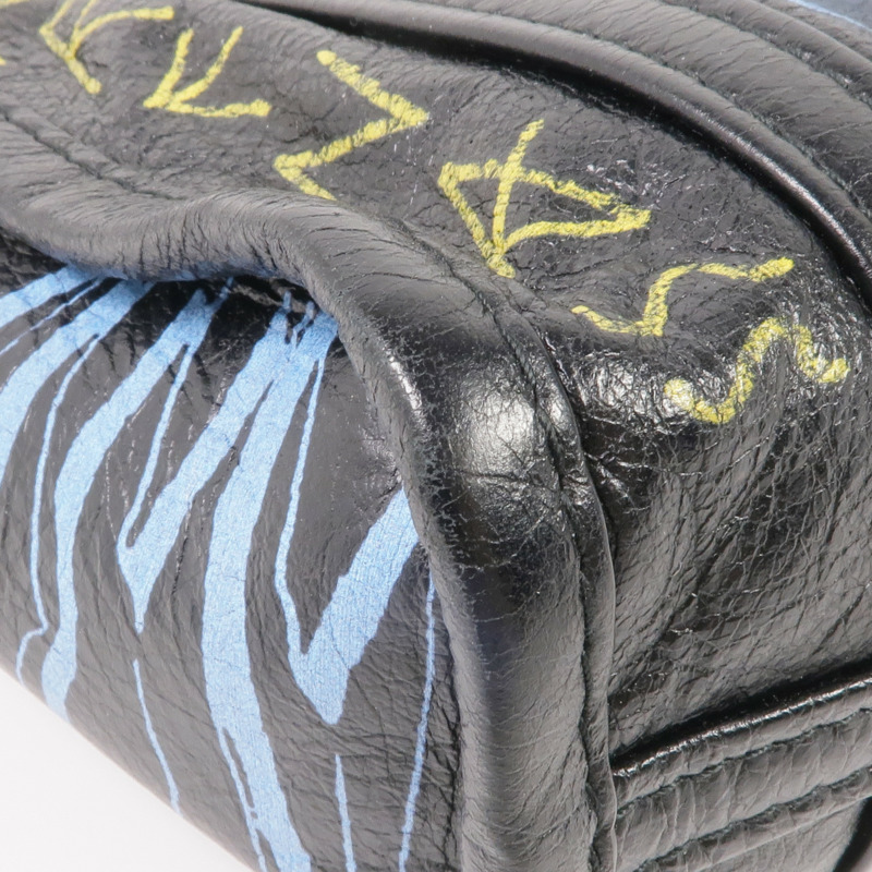 BALENCIAGA 牛皮皮革2 Way Shoulder銀扣手挽肩背兩用袋-12