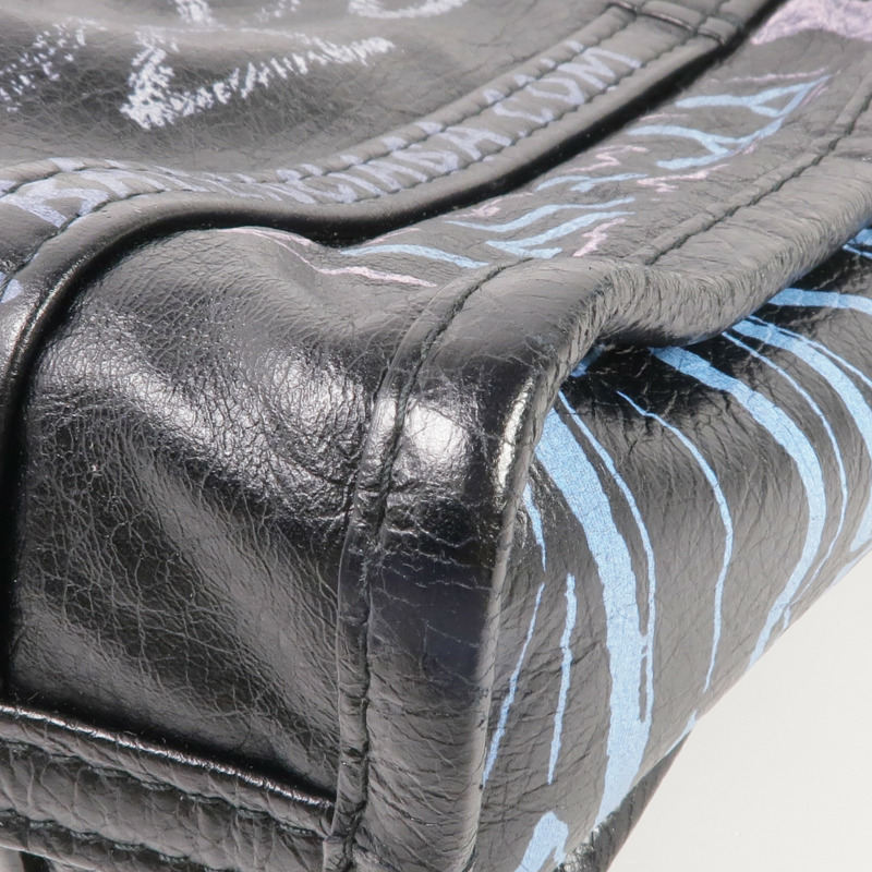 BALENCIAGA 牛皮皮革2 Way Shoulder銀扣手挽肩背兩用袋-13