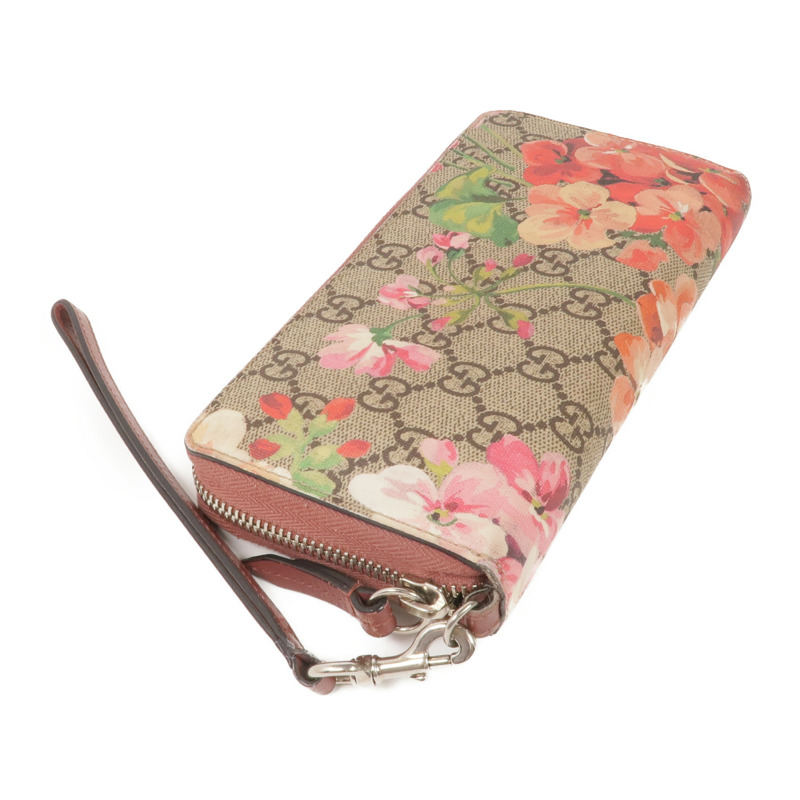 GUCCI 塗層帆布Zipper Long Wallet銀扣長錢包-3