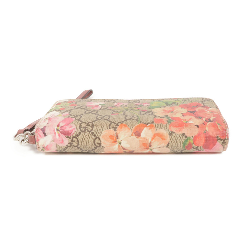 GUCCI 塗層帆布Zipper Long Wallet銀扣長錢包-5