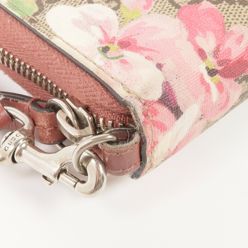 GUCCI 塗層帆布Zipper Long Wallet銀扣長錢包-7