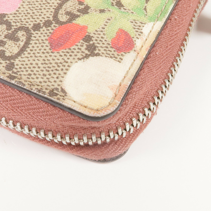 GUCCI 塗層帆布Zipper Long Wallet銀扣長錢包-9