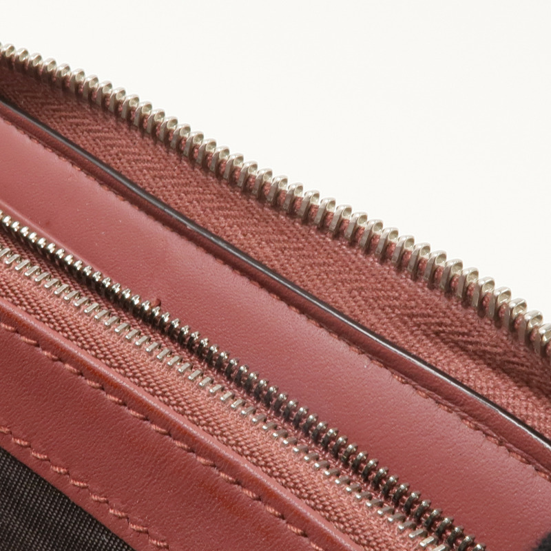GUCCI 塗層帆布Zipper Long Wallet銀扣長錢包-19