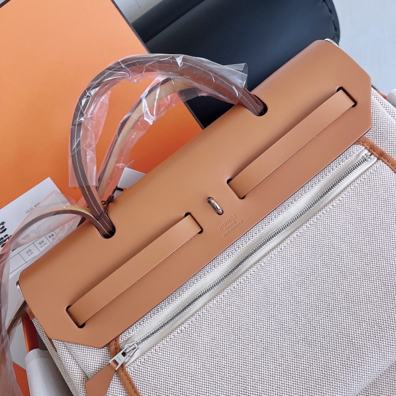 【全新品】HERMES愛馬仕 Herbag Zip 31  B刻限量版猪鼻子賽道 金扣金棕配色-6