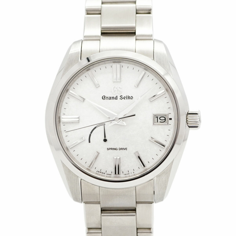 精工 Grand 9R65-0DY0 SBGA465 銀色錶盤男士腕錶-0