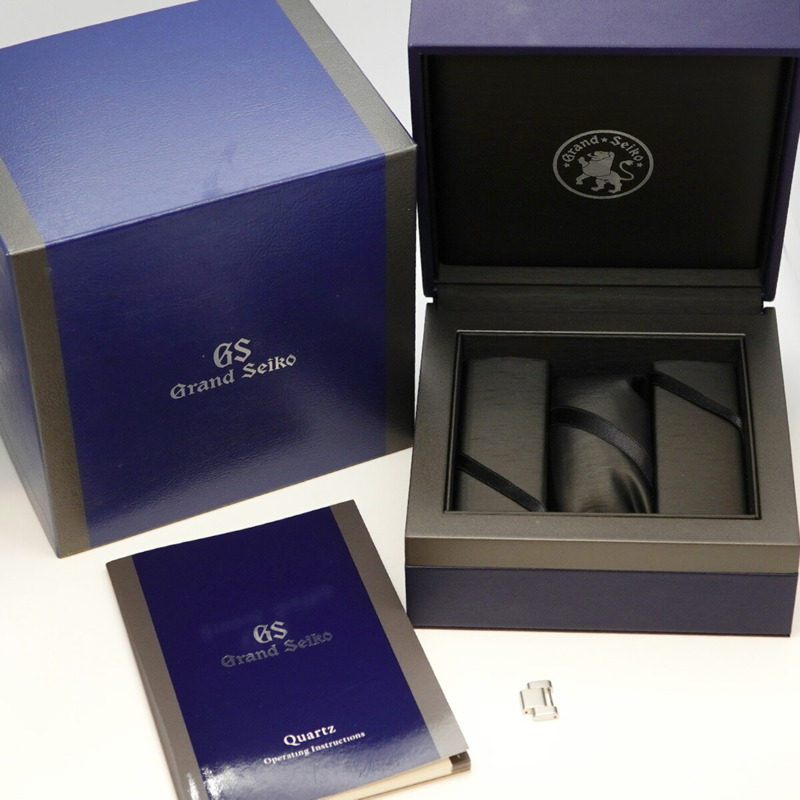 精工 Grand 9F86-0AH0 SBGN023 黑色錶盤男士腕錶-1