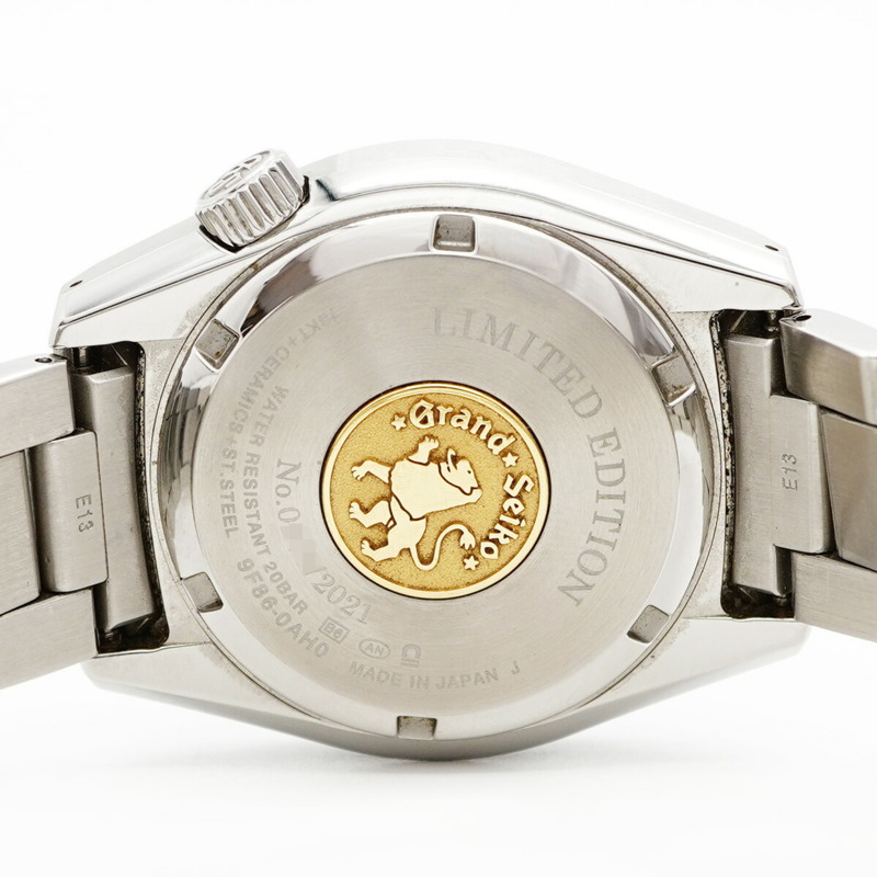 精工 Grand 9F86-0AH0 SBGN023 黑色錶盤男士腕錶-5