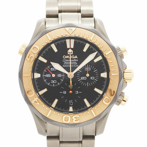 歐米茄海馬系列 2294.50 黑色錶盤男士腕錶