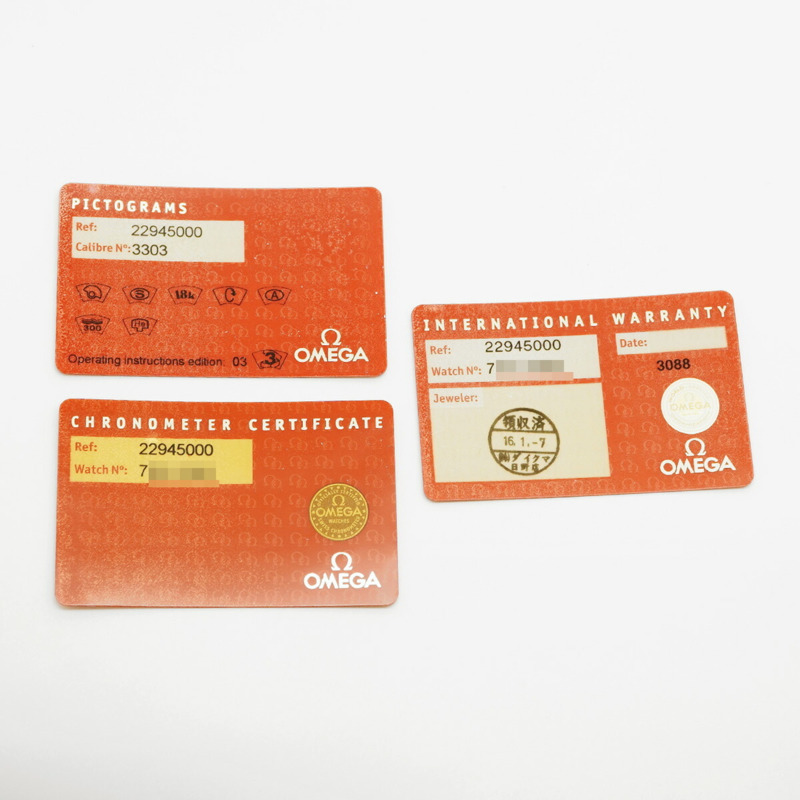 歐米茄海馬系列 2294.50 黑色錶盤男士腕錶-1